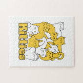Puzzle Chubby Kitties Design - Cat Art adorable (Horizontal)