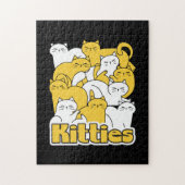 Puzzle Chubby Kitties Design - Cat Art adorable (Vertical)