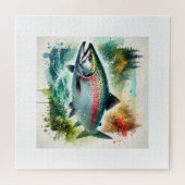 Puzzle Chum salmon 240624AREF108 - Watercolor (Horizontal)