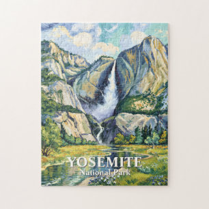 Puzzle Chute Bridalveil vintage personnalisée Yosemite co