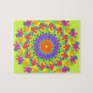 Puzzle Chute de Feuille en automne (Art Abstrait)