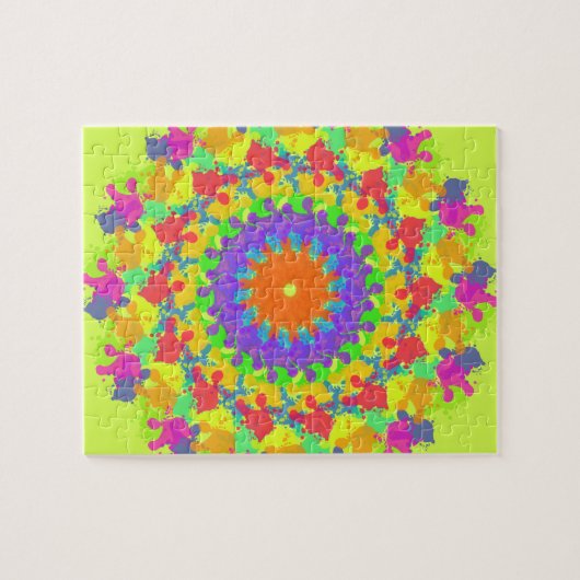 Puzzle Chute de Feuille en automne (Art Abstrait) (Horizontal)
