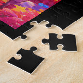 Puzzle Chute feuillage psychédélique citrouilles art frac (Côté)