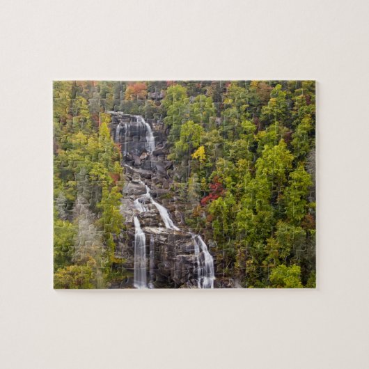 Puzzle Chutes d'eau de mer spectaculaires en automne dans (Horizontal)