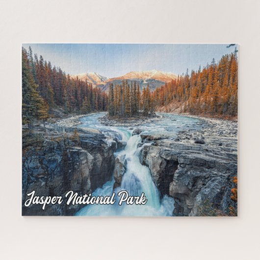 Puzzle Chutes Sunwapta, Parc national Jasper (Horizontal)