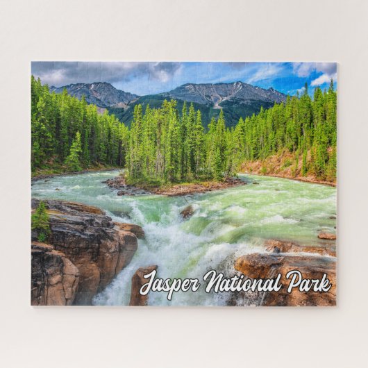Puzzle Chutes Sunwapta, Parc national Jasper (Horizontal)