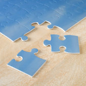 Puzzle Ciel bleu avec nuages blancs Abstrait Nature Photo (Côté)