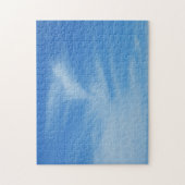 Puzzle Ciel bleu avec nuages blancs Abstrait Nature Photo (Vertical)