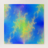 Puzzle Ciel bleu et boulons de foudre jaune doré (Horizontal)