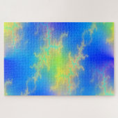 Puzzle Ciel bleu et boulons de foudre jaune doré (Horizontal)