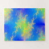 Puzzle Ciel bleu et boulons de foudre jaune doré (Horizontal)