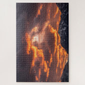 Puzzle Ciel Captivant d'un Coucher de Soleil Ardent (Vertical)
