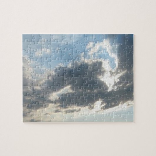 Puzzle Ciel coucher de soleil et nuages (Horizontal)