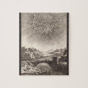 Puzzle Ciel d'astronomie antique avec soleil par Allain M