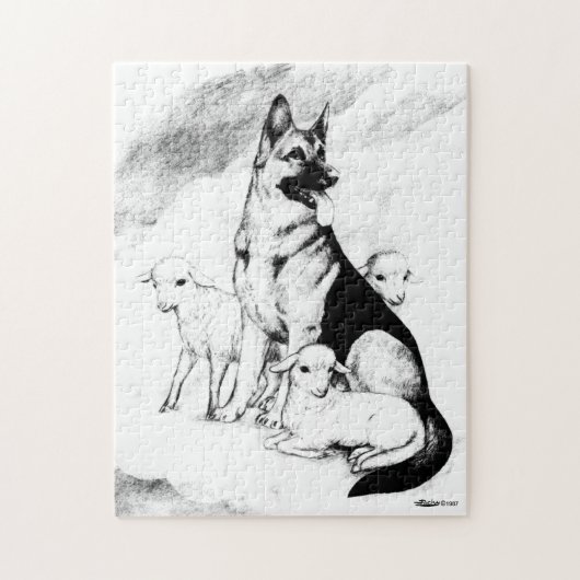 Puzzle Ciel de chien, le troupeau du maître (Vertical)