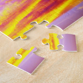 Puzzle Ciel rose violet orange doré (Côté)