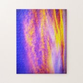 Puzzle Ciel rose violet orange doré (Vertical)