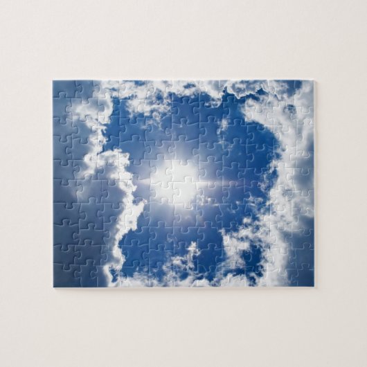 Puzzle ciel, soleil et nuages (Horizontal)