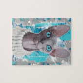 Puzzle Cieux dans les yeux (chat de Sphynx) (Horizontal)