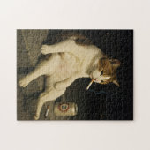 Puzzle Cigarette Kitten Funny Smoking Cat Gen Z Meme (Horizontal)