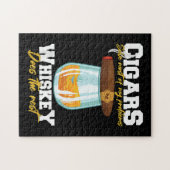 Puzzle Cigars Solve Most Of My Problems Whiskey (Horizontal)