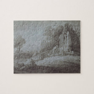 Puzzle Cimetière de Thomas Gainsborough   avec la figure