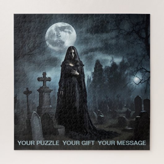 Puzzle Cimetière gothique sombre (Vertical)