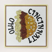 Puzzle Cincinnati Chili Ohio OH Spaghetti Chili Food (Horizontal)