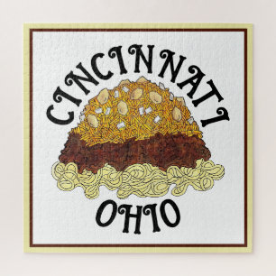 Puzzle Cincinnati Chili Ohio OH Spaghetti Chili Food