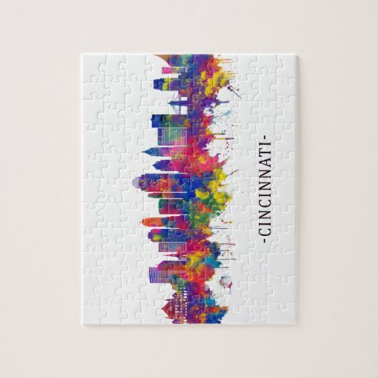 Puzzle Cinnati Ohio Skyline (Vertical)