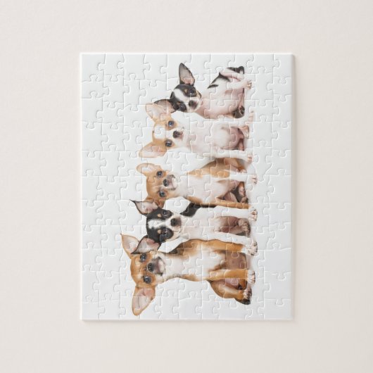 Puzzle Cinq chiots mignons (Vertical)