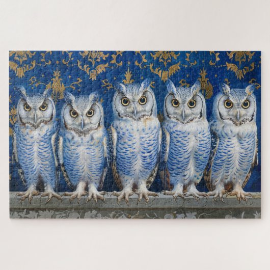 Puzzle Cinq hiboux (Horizontal)