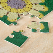 Puzzle - Cinq marguerites en Crochet (Côté)