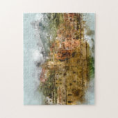 Puzzle Cinque Terre Italie Plage Amalfi Côte Bâtiments (Vertical)