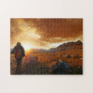 Puzzle Cinty Mountain Sunset - Parc national des Glaciers