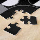 Puzzle Circles Halves Black Gray (Côté)