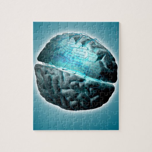 Puzzle Circuit Board Brain 2 (Vertical)