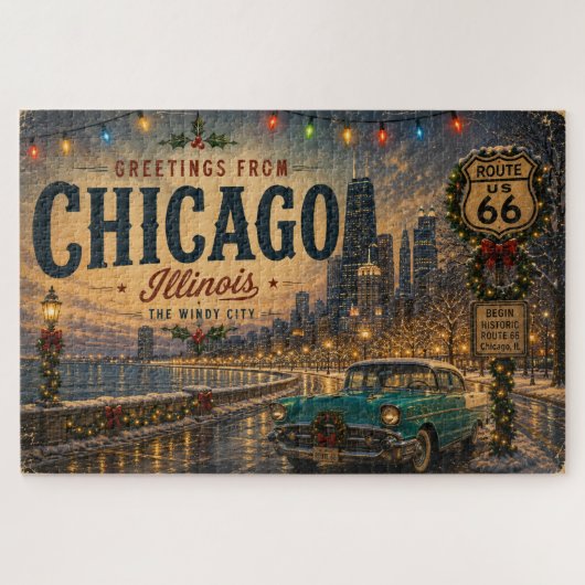 Puzzle Circuit de la ville venteuse du Midwest Route 66 C (Horizontal)