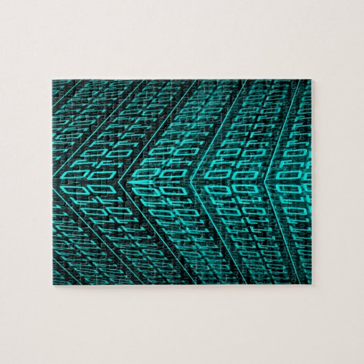 Puzzle Circuit informatique futuriste Cyberpunk (Horizontal)