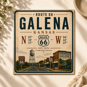Puzzle Circuit routier vintage Galena Route 66