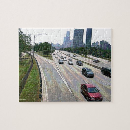 Puzzle Circulation à Chicago dans Sandstone (Horizontal)