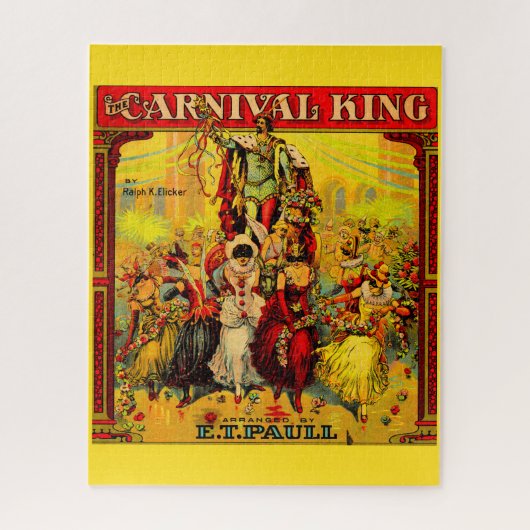 Puzzle cirque 1915 partitions Le Roi du Carnaval (Vertical)