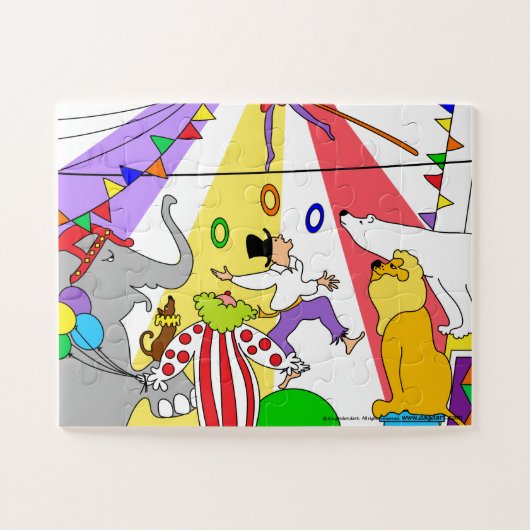 Puzzle cirque fantaisiste pour enfants (Horizontal)