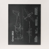 Puzzle Cirrus SR22 - Plans de dessin du plan directeur de (Vertical)