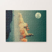 Puzzle Citadelle côtière Imaginaire Sci-Fi (Horizontal)