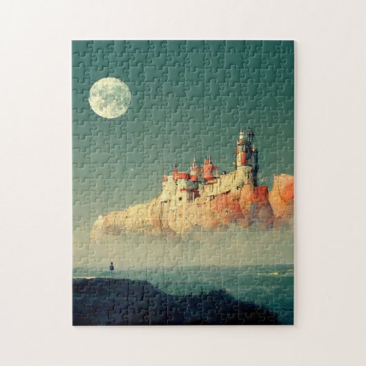 Puzzle Citadelle côtière Imaginaire Sci-Fi (Vertical)