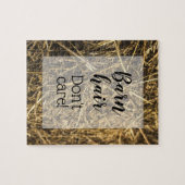 Puzzle Citation amusante sur Hay Bale (Horizontal)