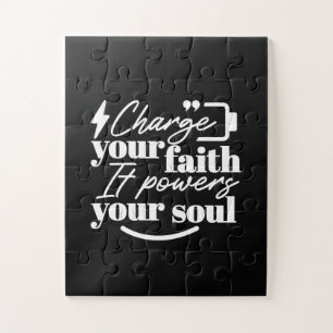 Puzzle Citation Chrétienne Motivante – Rechargez Votre Fo