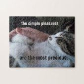 Puzzle Citation Cute Kitten Simple Plaisirs Les Plus Préc (Horizontal)