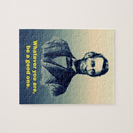 Puzzle Citation d'Abraham Lincoln (Horizontal)